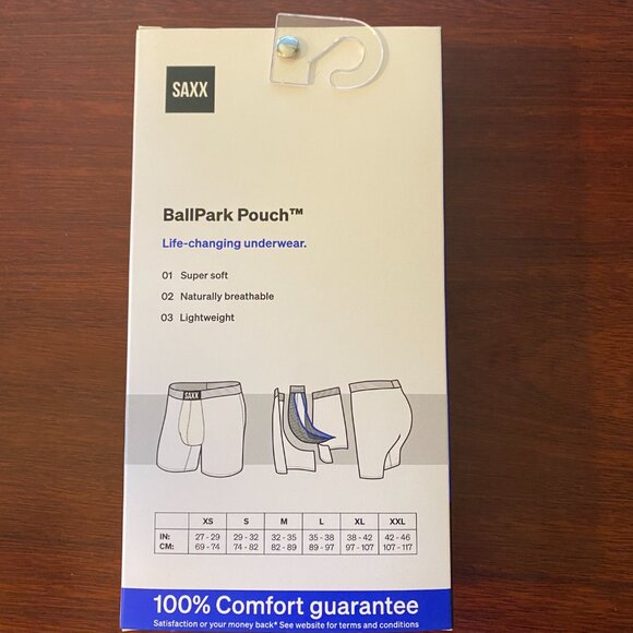 SAXX ULTRA Christmas Boxer Briefs with Fly “Ho Ho Holes" - Picture 4 of 4